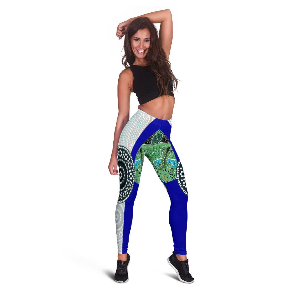 Leggings - Flag of Torres Strait Islanders - Vibe Hoodie Shop