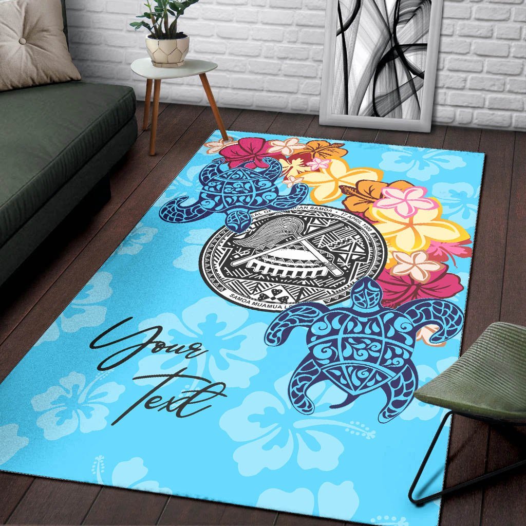 American Samoa Area Rug - Custom Personalised Tropical Style - Vibe Hoodie Shop