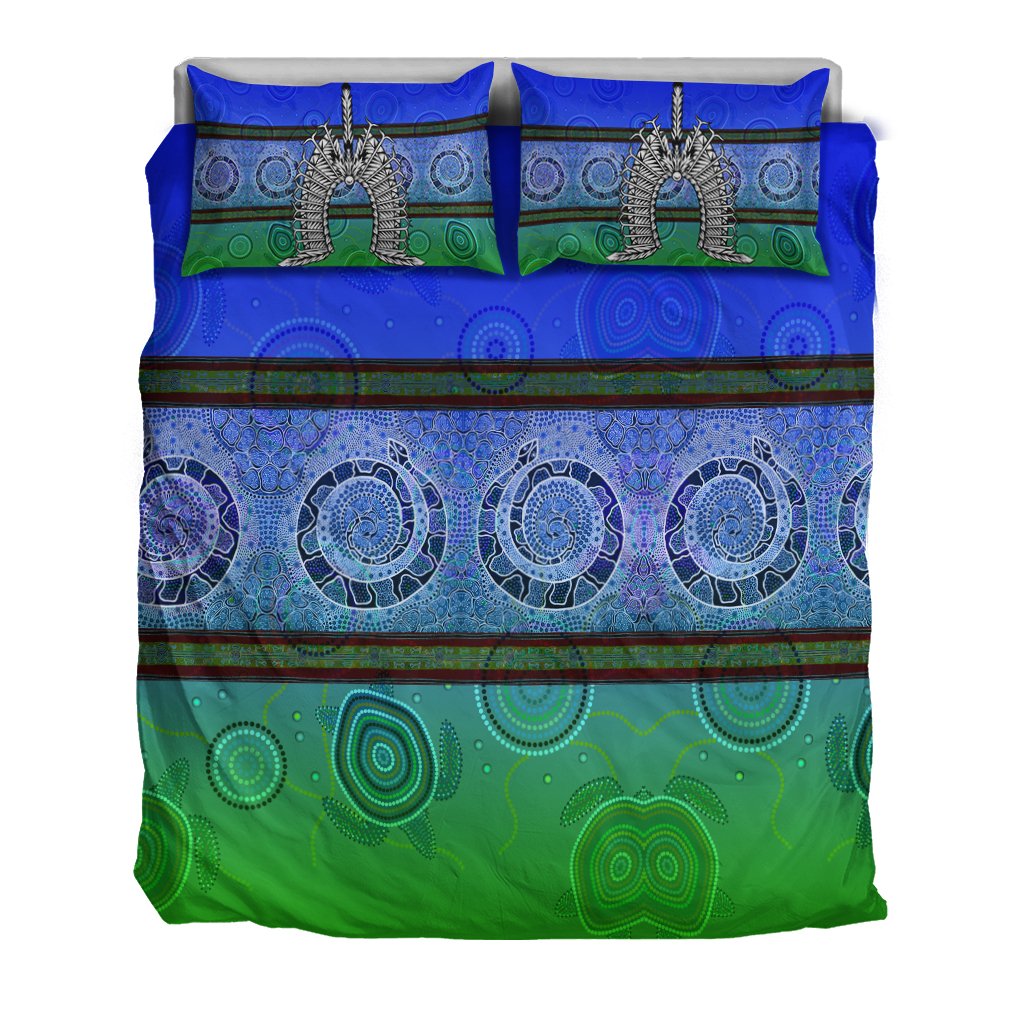 Bedding Set - Turtle With Dhari Mask Snake Patterns - - Vibe Hoodie Shop