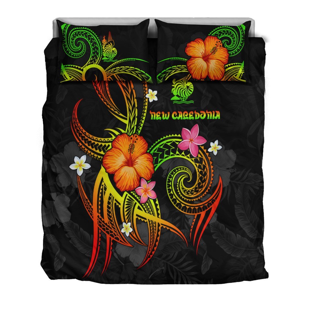 New Caledonia Polynesian Bedding Set - Legend of New Caledonia (Reggae) - Vibe Hoodie Shop