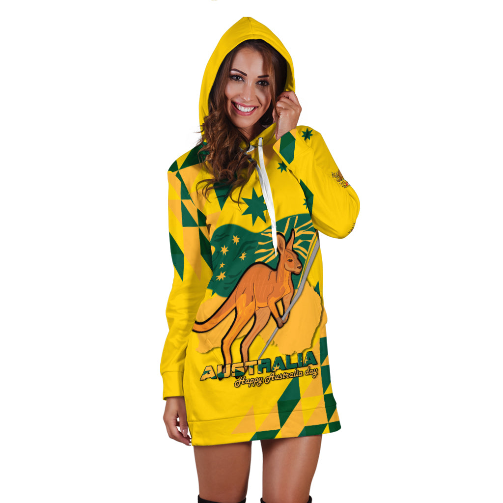 Australia Day Proud To Be Aussie Hoodie  Dress - - Vibe Hoodie Shop