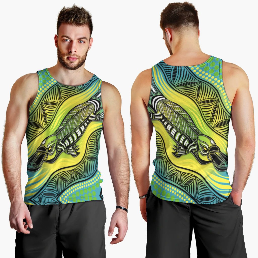 Men Tank Top - Aboriginal Platypus - Vibe Hoodie Shop