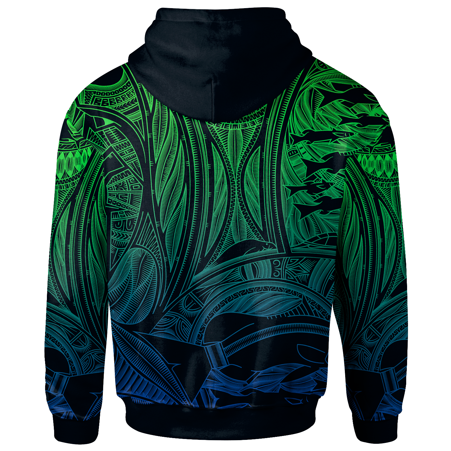 Torres Strait Islanders Zip - Up Hoodie - Ocean Art - Vibe Hoodie Shop