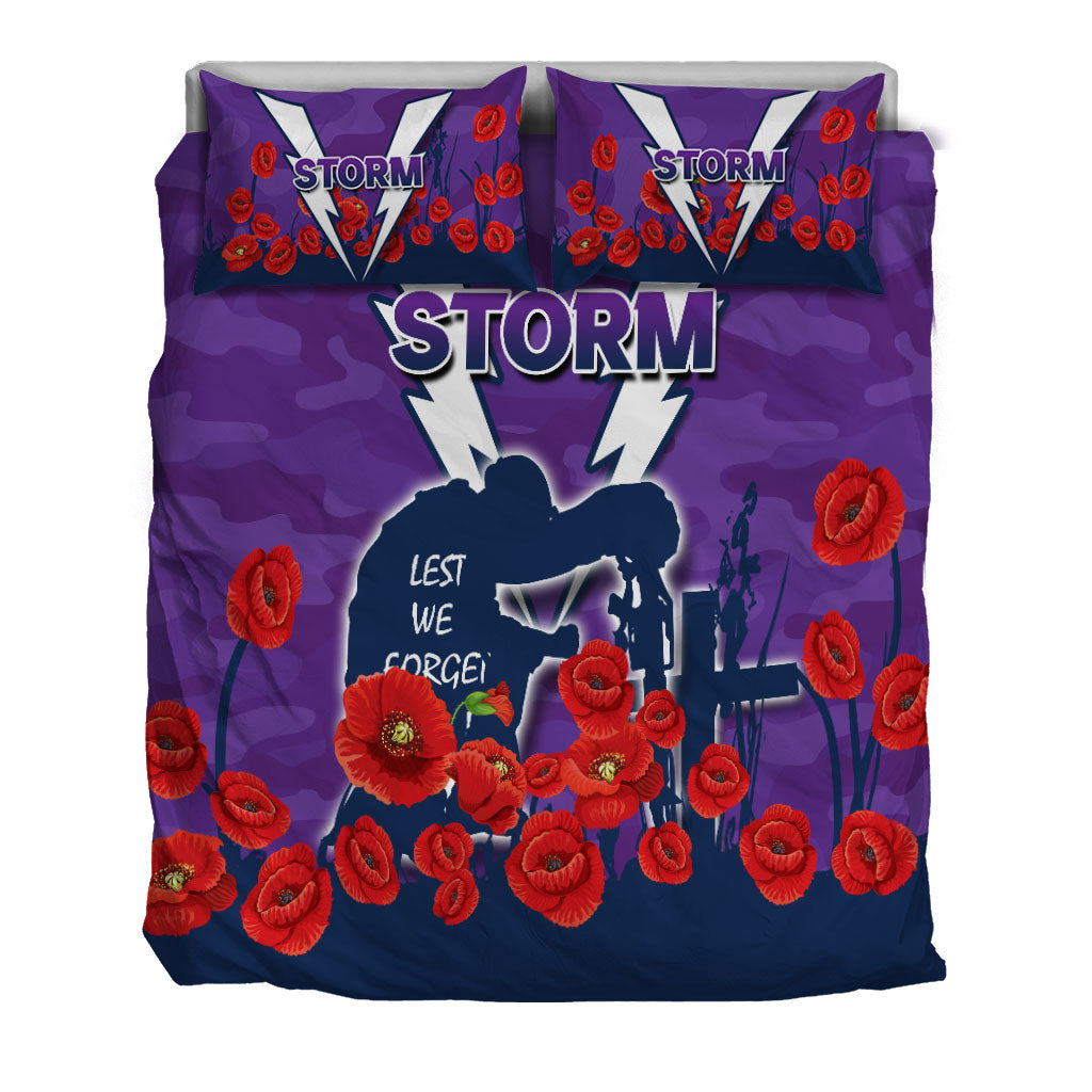 Melbourne Storm ANZAC Day Camo Bedding Set - - Vibe Hoodie Shop