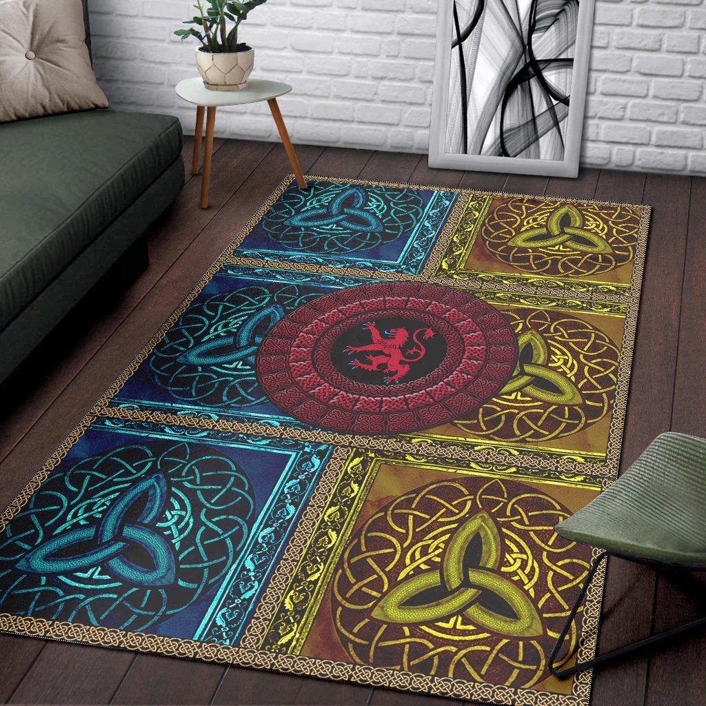 VibeHoodie Area Rug - Scotland Circle Celtic - Vibe Hoodie Shop