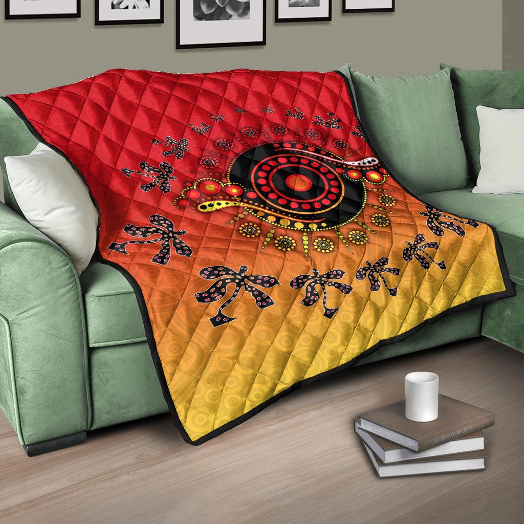 Aboriginal Premium Quilt - Circle Pattern - Vibe Hoodie Shop