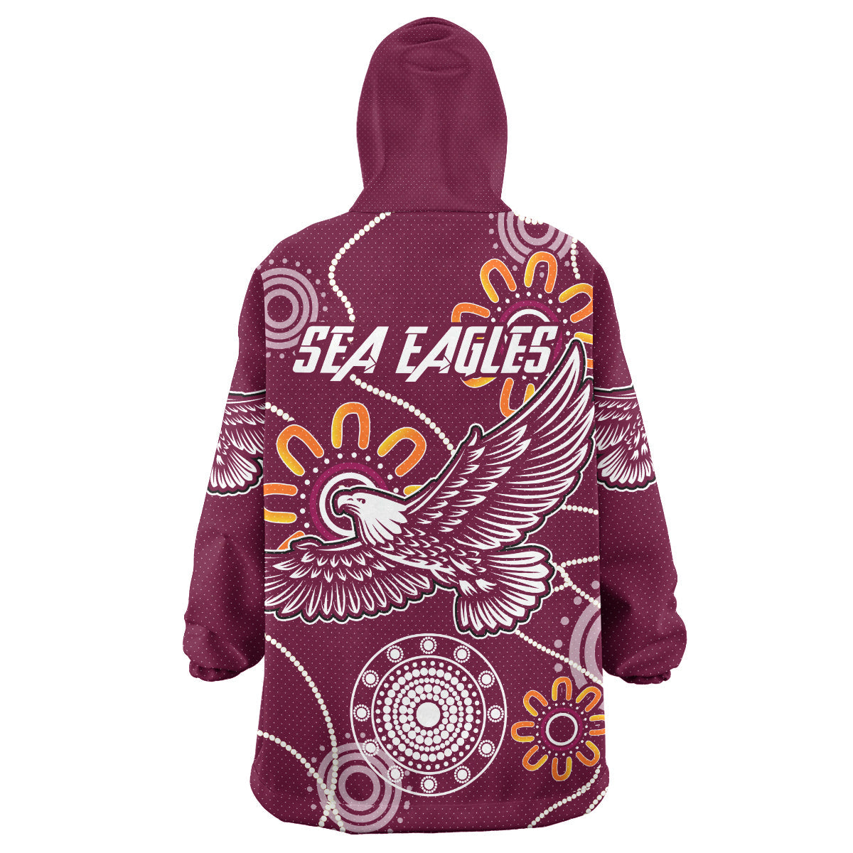 Sea Eagles Rugby Snug Hoodie - Custom Sea Eagles Wearable Blanket Hoodie RLT14 - Vibe Hoodie Shop