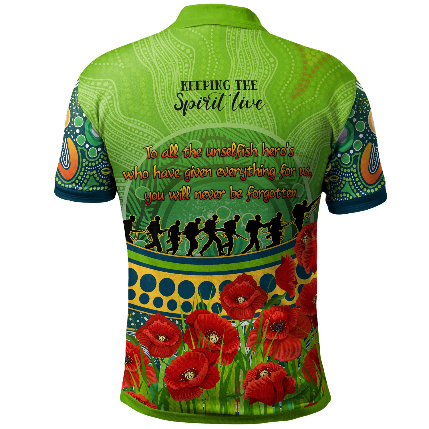 Australia Parramatta Anzac Polo Shirt - Custom To All The Unselfish Heroes Polo Shirt - Vibe Hoodie Shop