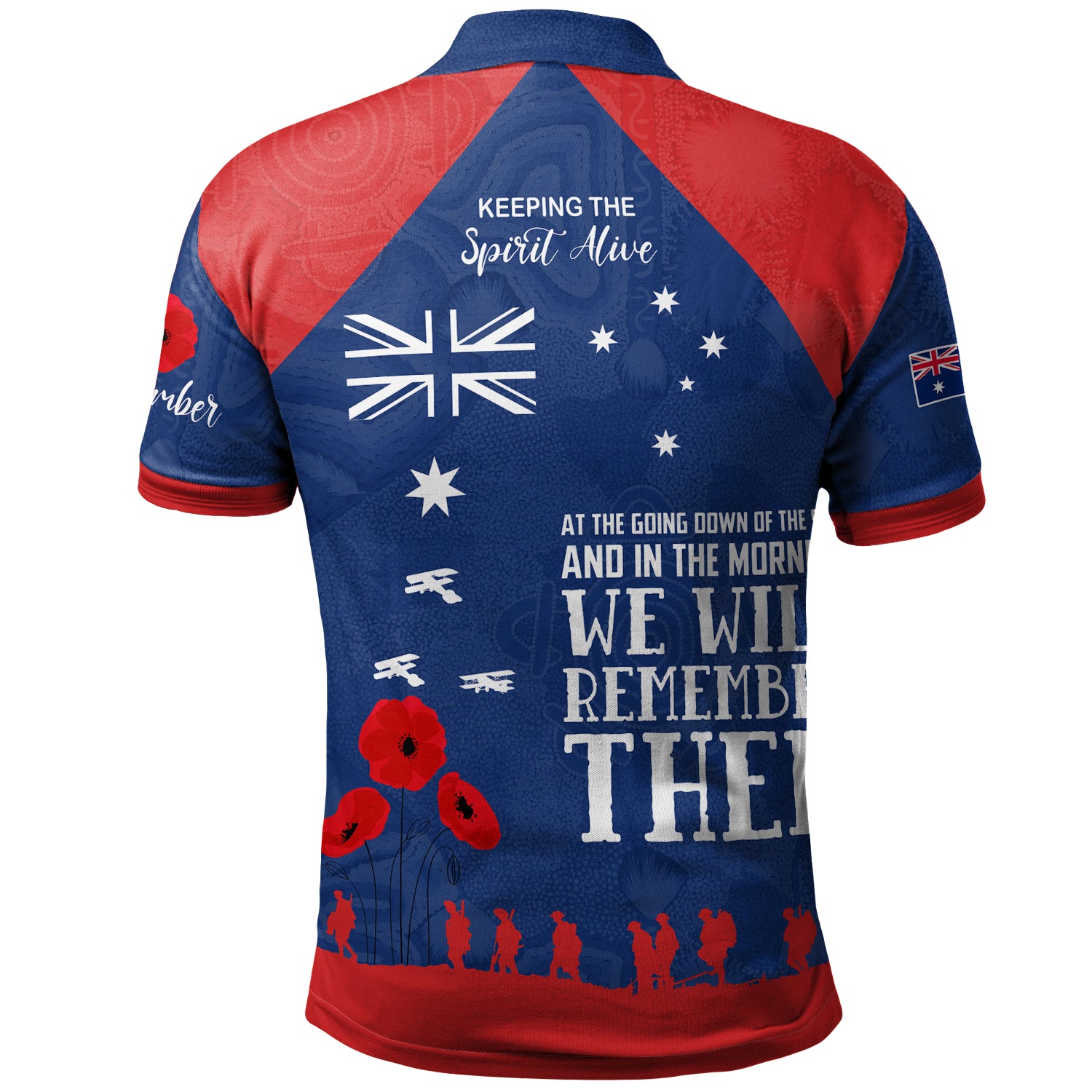 Australia Newcastle Anzac Custom Polo Shirt - Keeping The Spirit Alive Polo Shirt - Vibe Hoodie Shop