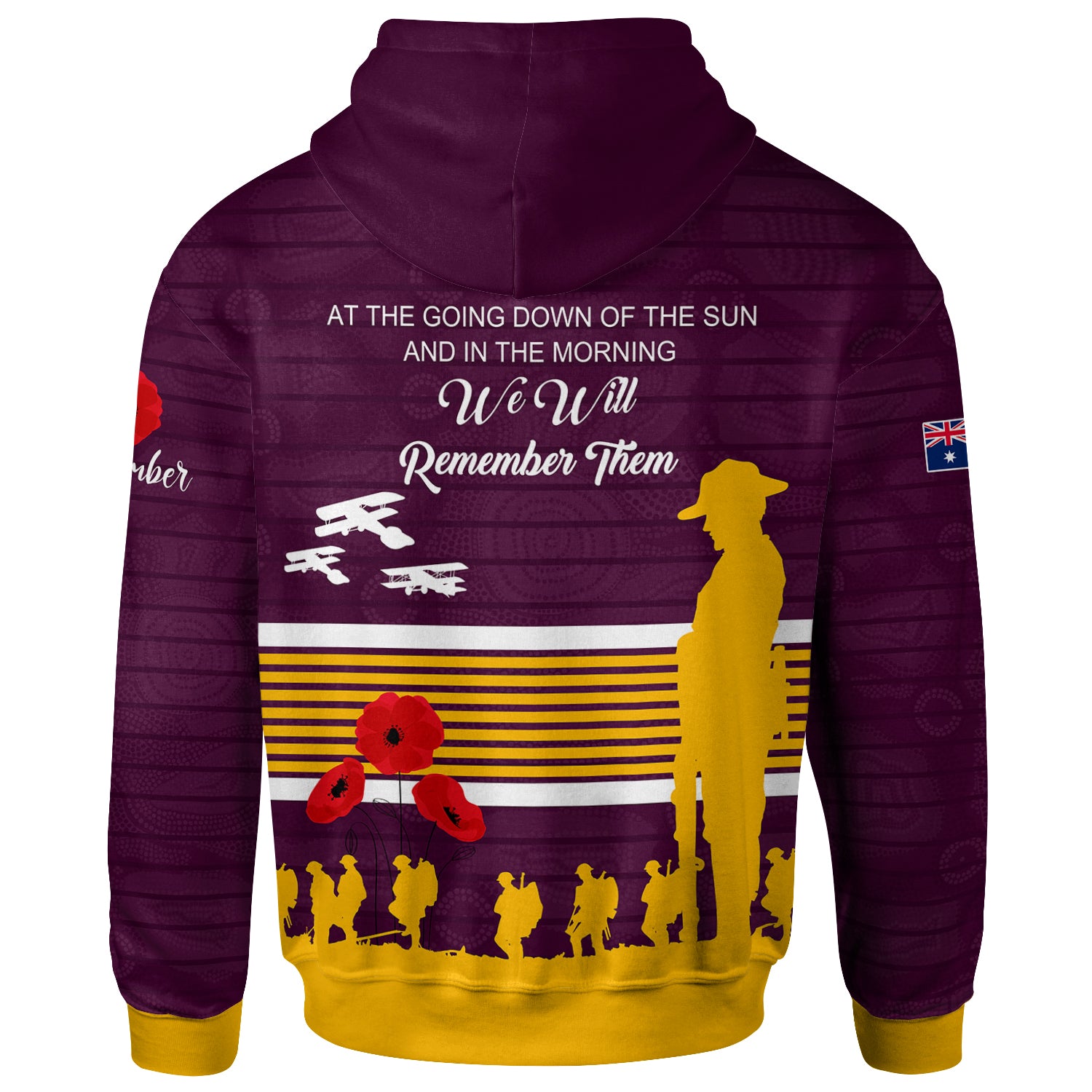 Australia Brisbane Anzac Custom Hoodie - Keeping the Spirit Alive Hoodie - Vibe Hoodie Shop