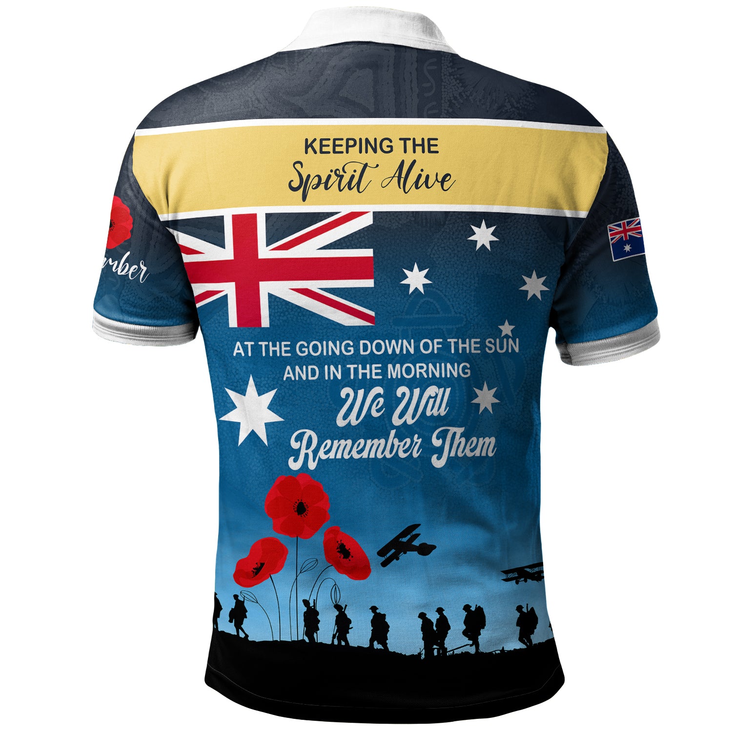 Australia Gold Coast Anzac Custom Polo Shirt - Keeping the Spirit Alive Polo Shirt - Vibe Hoodie Shop