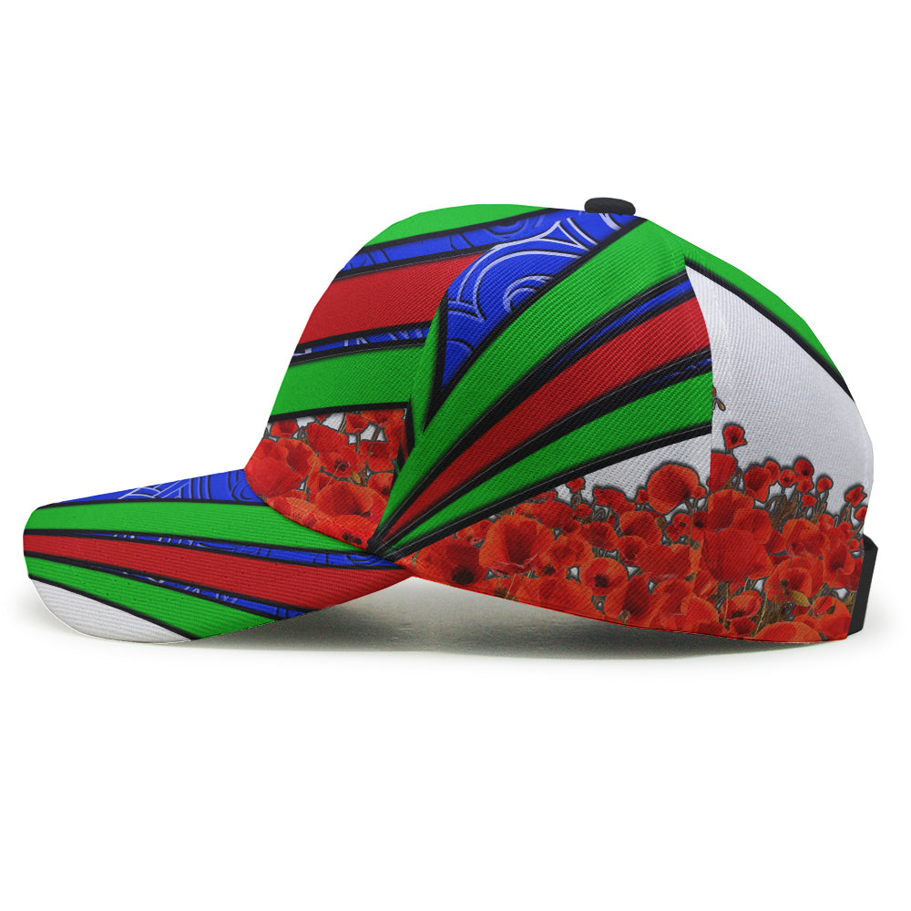 Warriors Rugby Cap - Warriors We Will Remember Them And Poppies Cap - Vibe Hoodie Shop