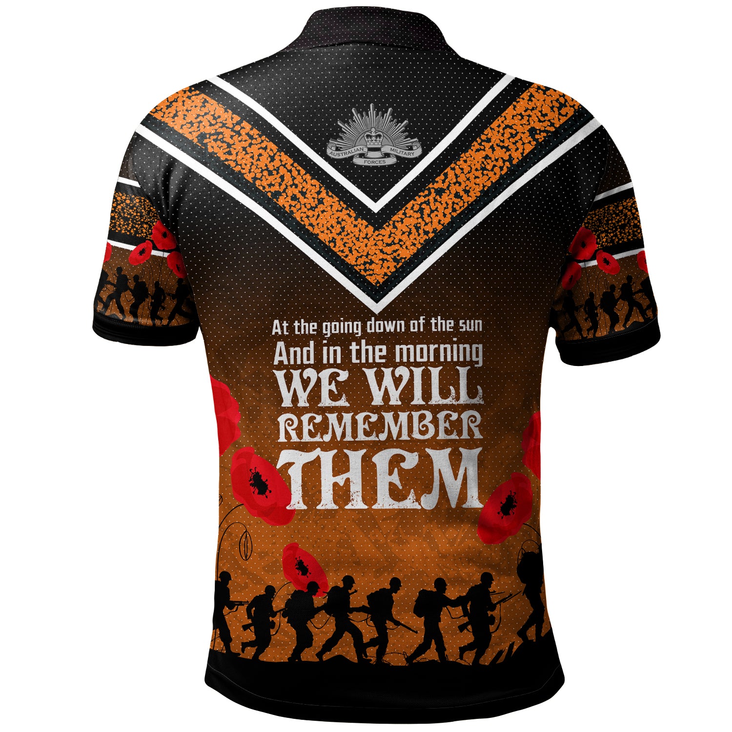 Australia South West Sydney Anzac Custom Polo Shirt - We Will Remember Polo Shirt - Vibe Hoodie Shop