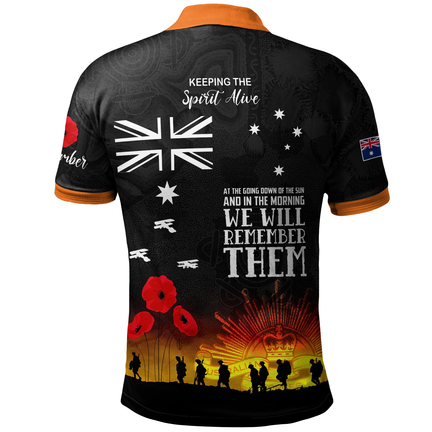 Australia South West Sydney Anzac Custom Polo Shirt - Keeping The Spirit Alive Polo Shirt - Vibe Hoodie Shop