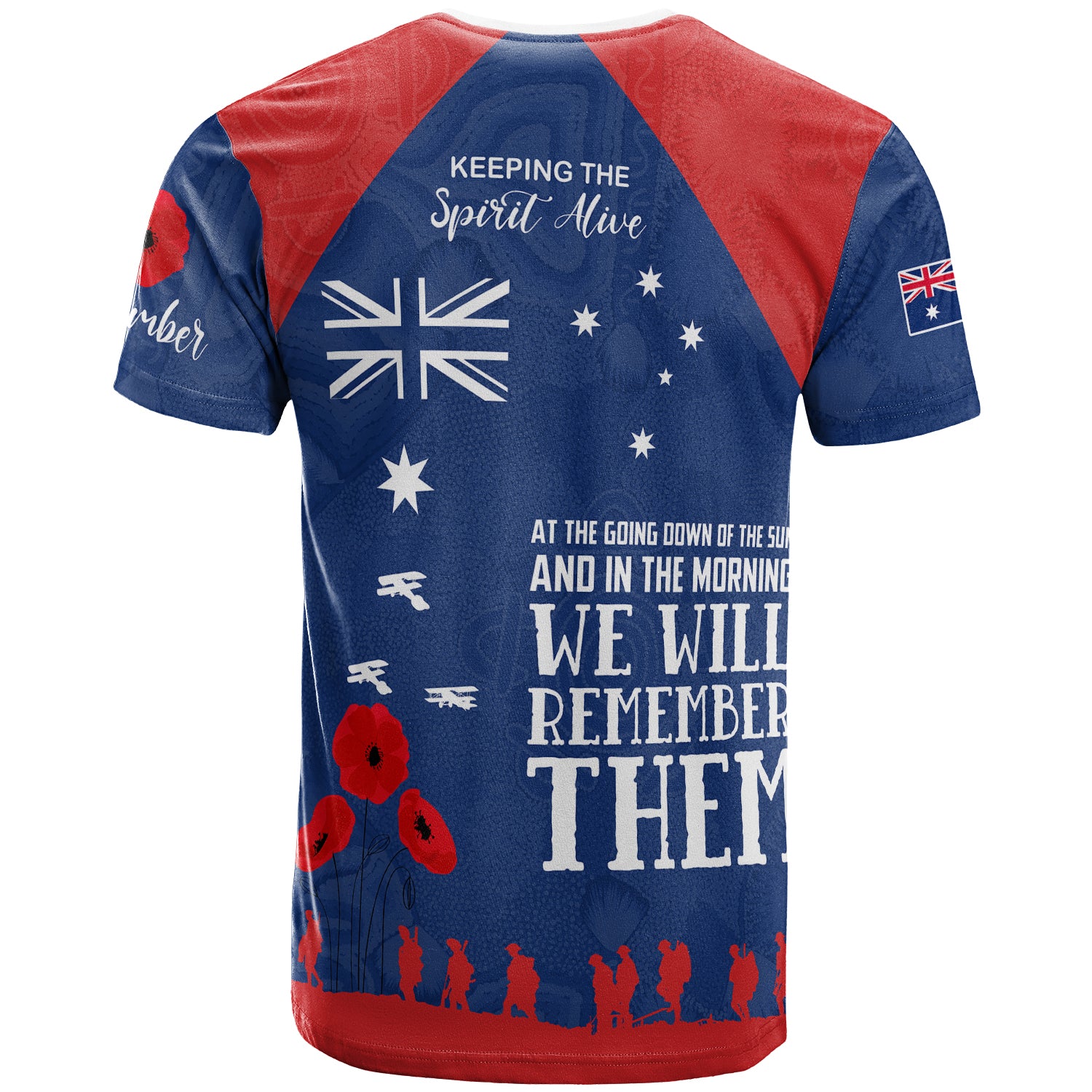 Australia Newcastle Anzac Custom T-shirt - Keeping The Spirit Alive T-shirt - Vibe Hoodie Shop