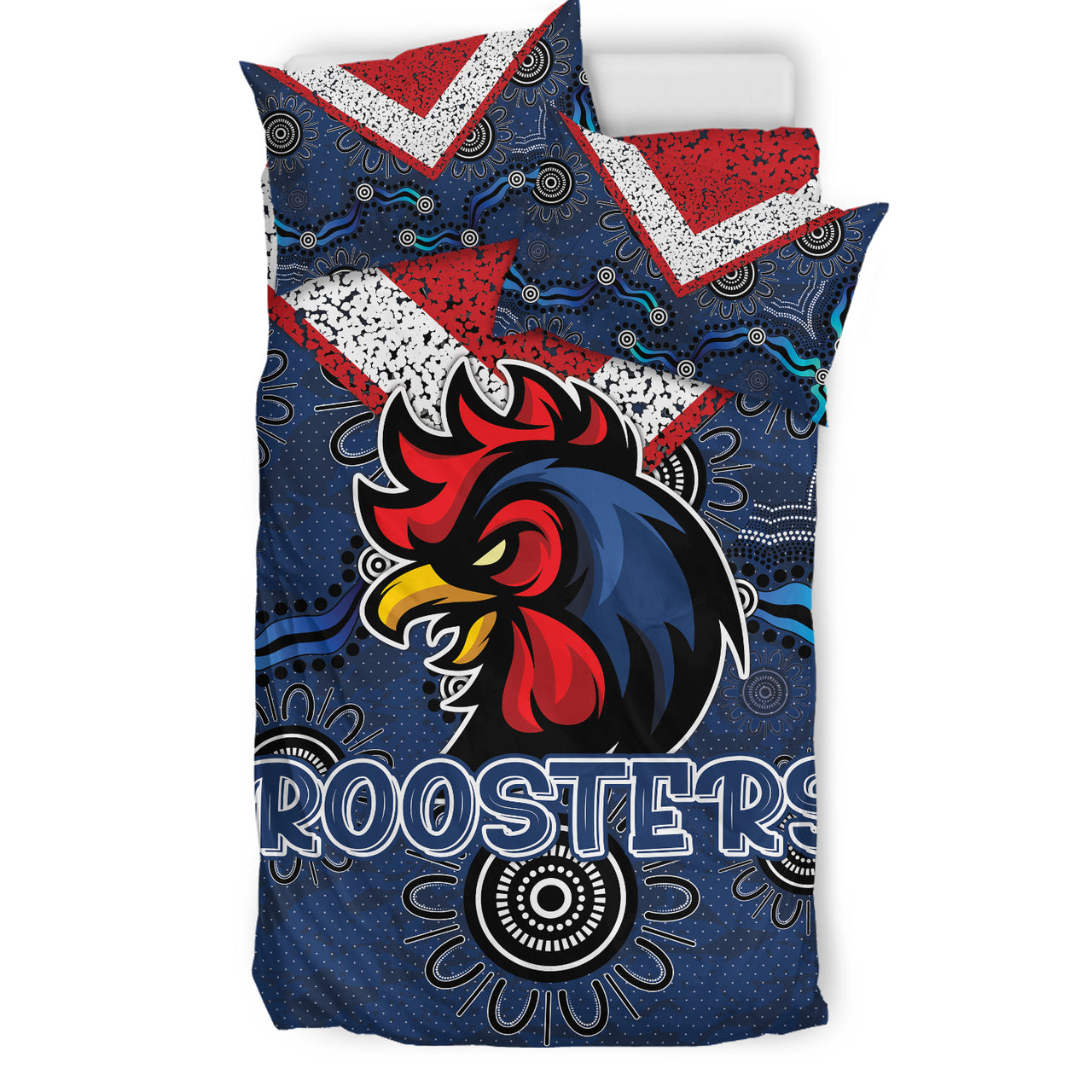 Roosters Rugby Bedding Set - Super Roosters Bedding Set RLT13 - Vibe Hoodie Shop