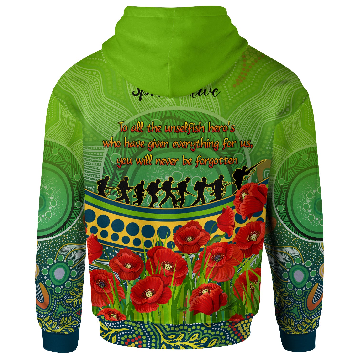 Australia Parramatta Anzac Hoodie - Custom To All The Unselfish Heroes Hoodie - Vibe Hoodie Shop