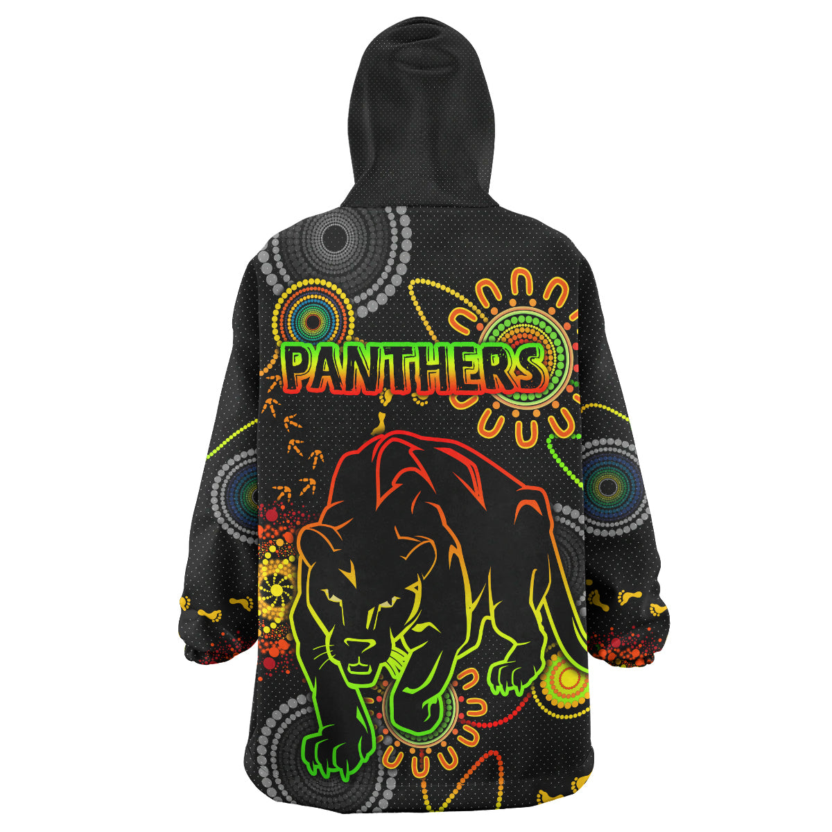 Panthers Rugby Snug Hoodie - Custom Indigenous Panthers Wearable Blanket Hoodie RLT14 - Vibe Hoodie Shop