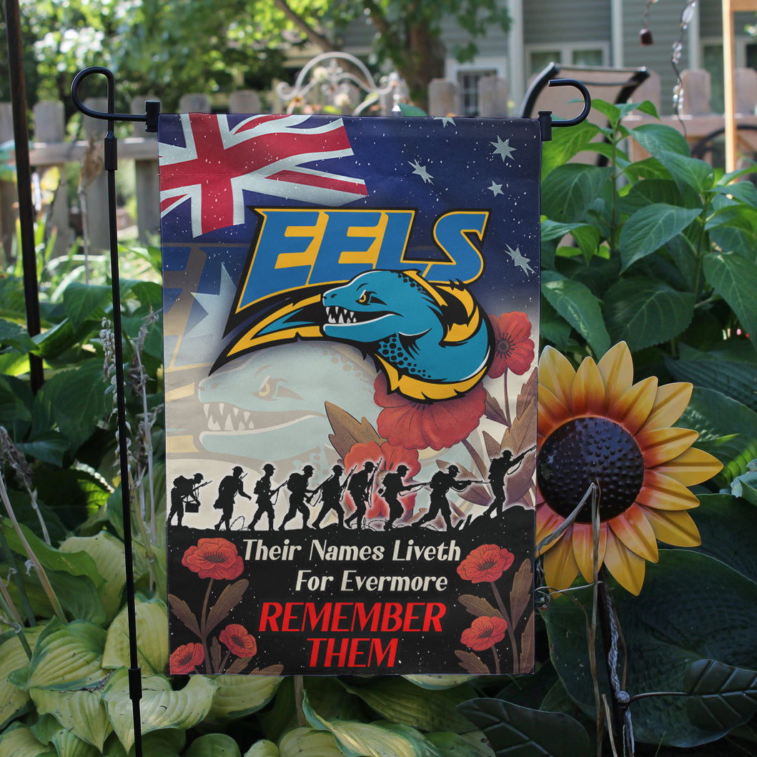 Eels Rugby Flag - REMEMBER THEM Red Poppy Flowers Flag - Vibe Hoodie Shop