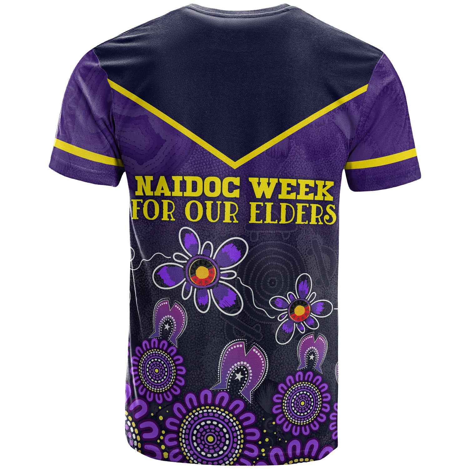 Australia Melbourne NAIDOC Week 2023 T-shirt - Custom For Our Elders Purple T-shirt - Vibe Hoodie Shop