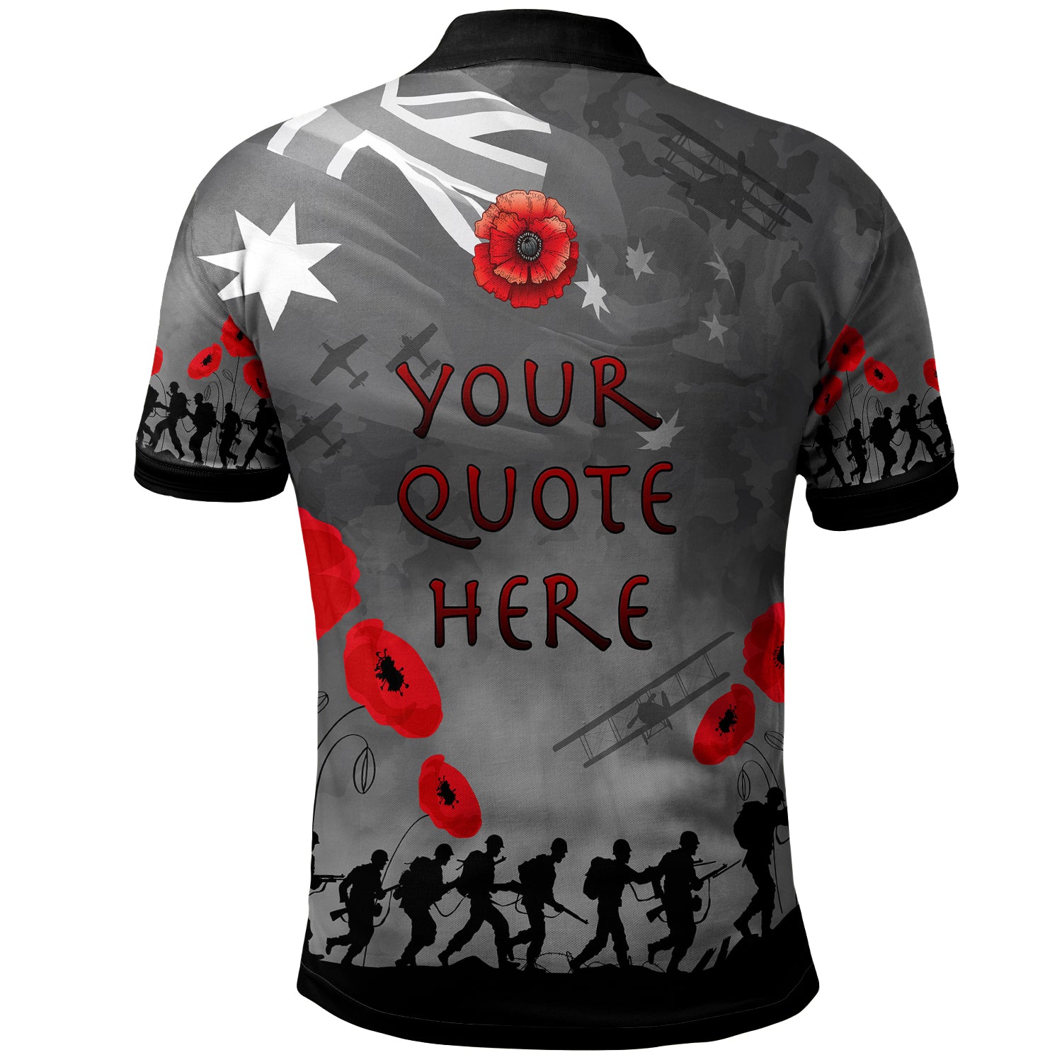 Australia Anzac Polo Shirt - Custom Anzac Fathers Soldiers Heroes Polo Shirt - Vibe Hoodie Shop