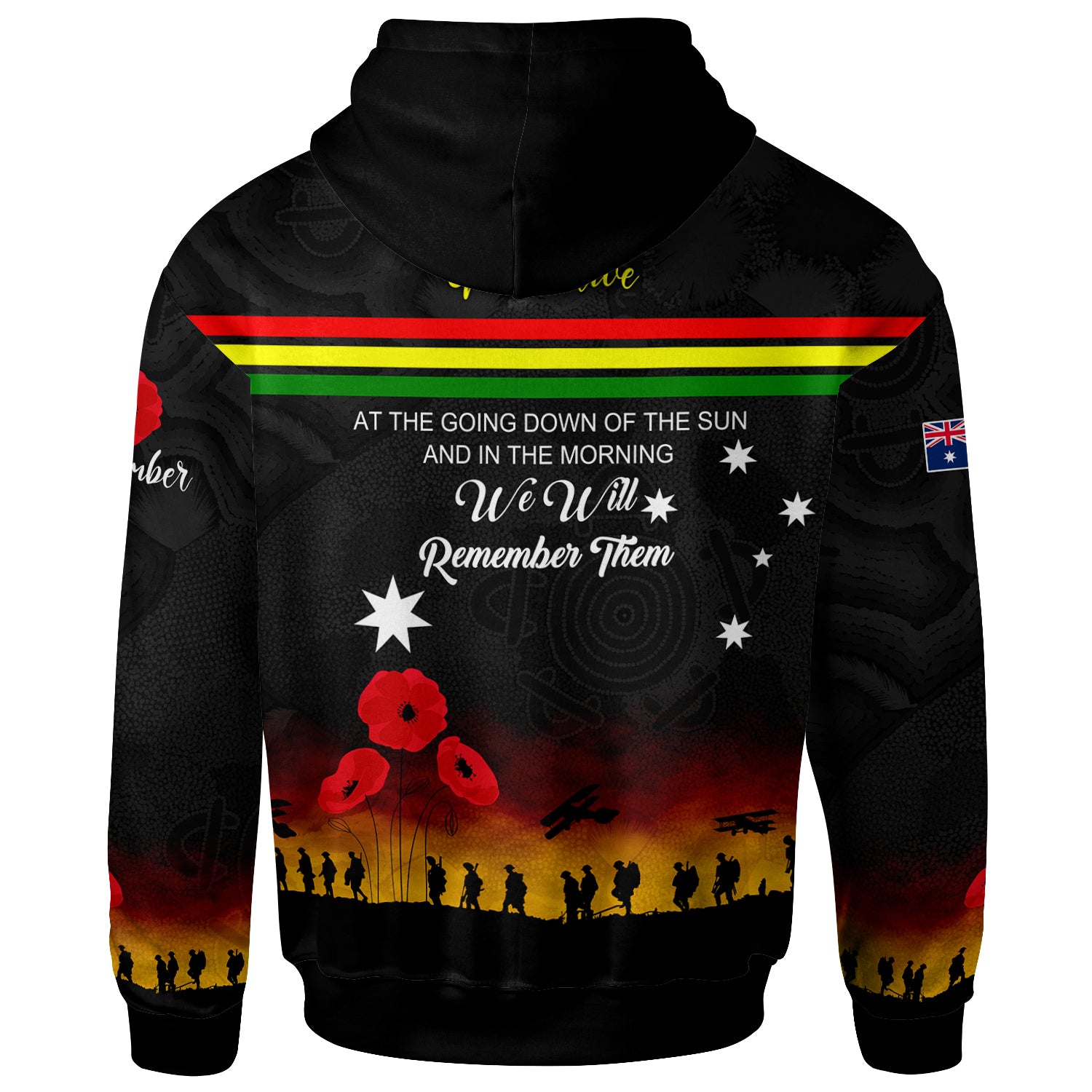 Australia Penrith Anzac Custom Hoodie - Keeping the Spirit Alive Hoodie - Vibe Hoodie Shop