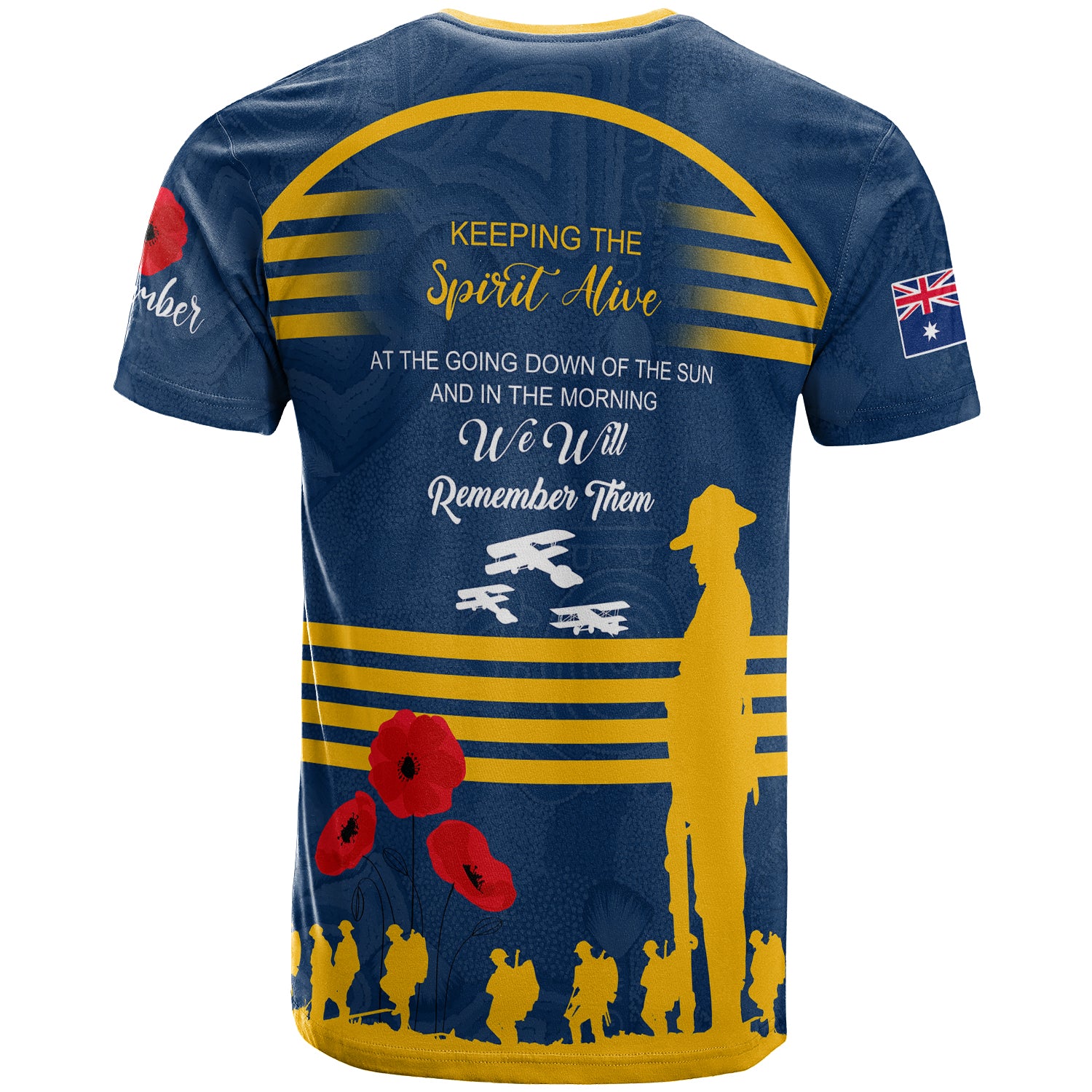 Australia Parramatta Anzac Custom T-shirt - Keeping the Spirit Alive T-shirt - Vibe Hoodie Shop