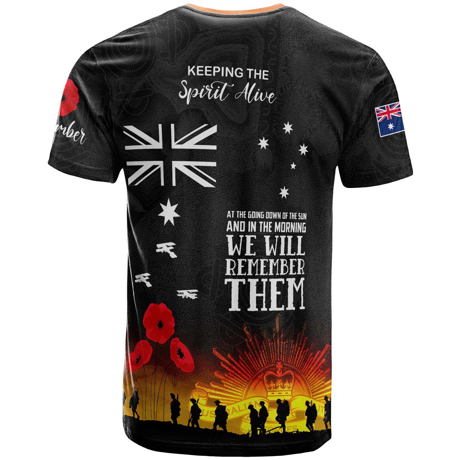 Australia South West Sydney Anzac Custom T-shirt - Keeping the Spirit Alive T-shirt - Vibe Hoodie Shop