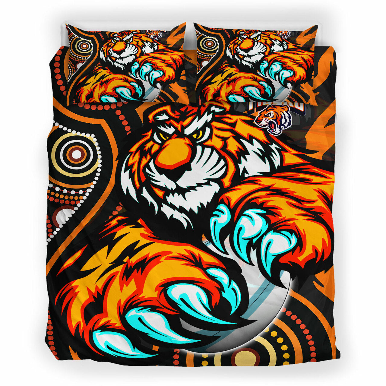 Tigers Rugby Custom Indigenous Bedding Set - This is My Jungle Aboriginal Style RLT12 - Vibe Hoodie Shop