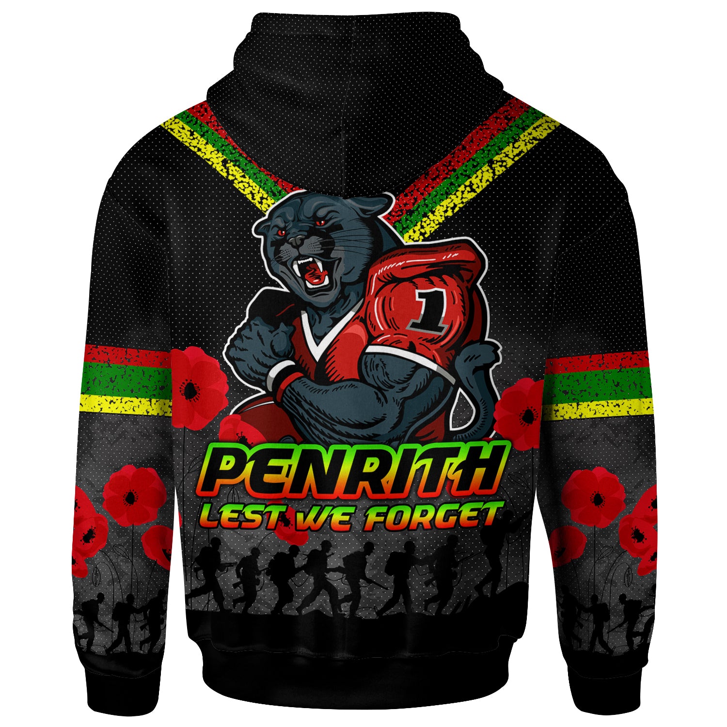 Australia Penrith Anzac Hoodie - Custom Lest We Forget Hoodie - Vibe Hoodie Shop