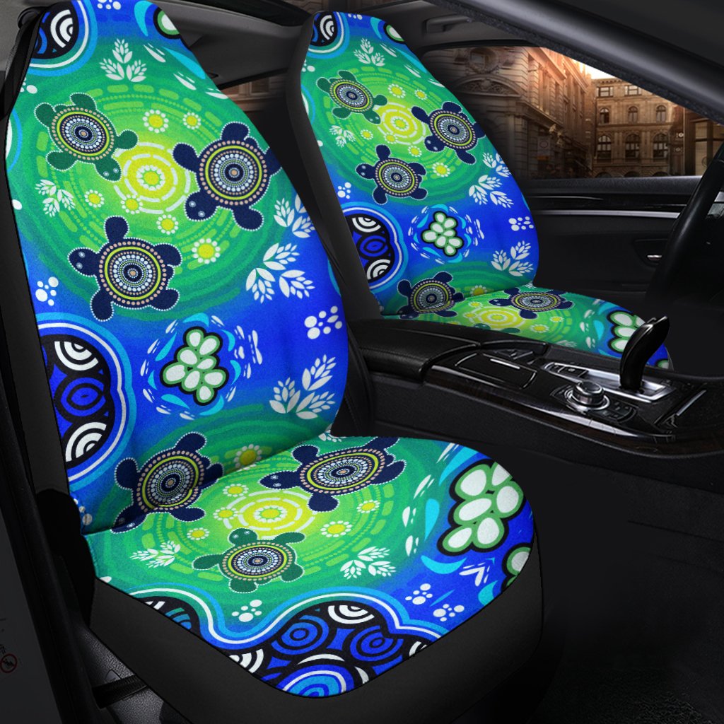 Car Seat Cover - Australia Turtle Blue Sea - Vibe Hoodie Shop