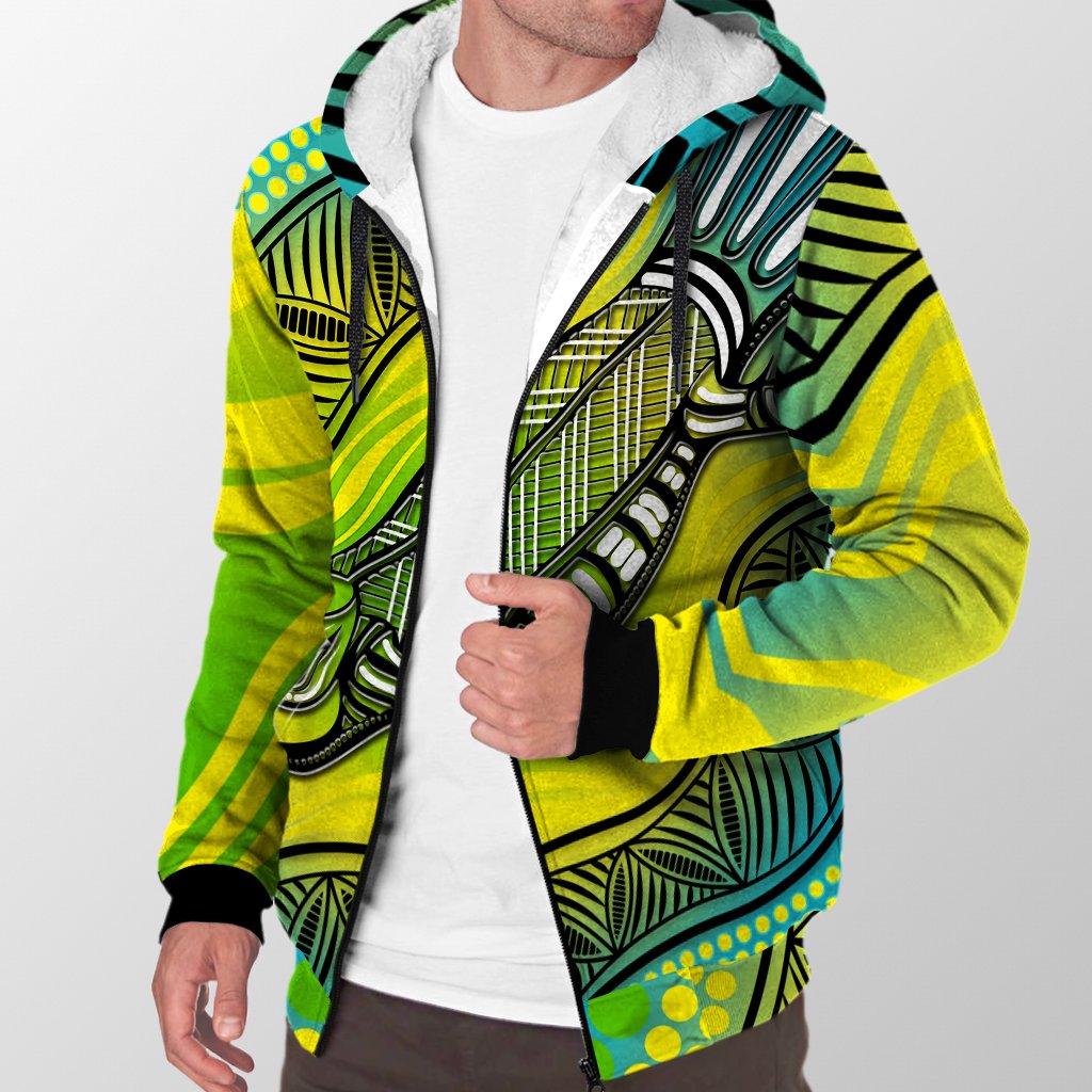 Sherpa Hoodie - Aboriginal Platypus - Vibe Hoodie Shop