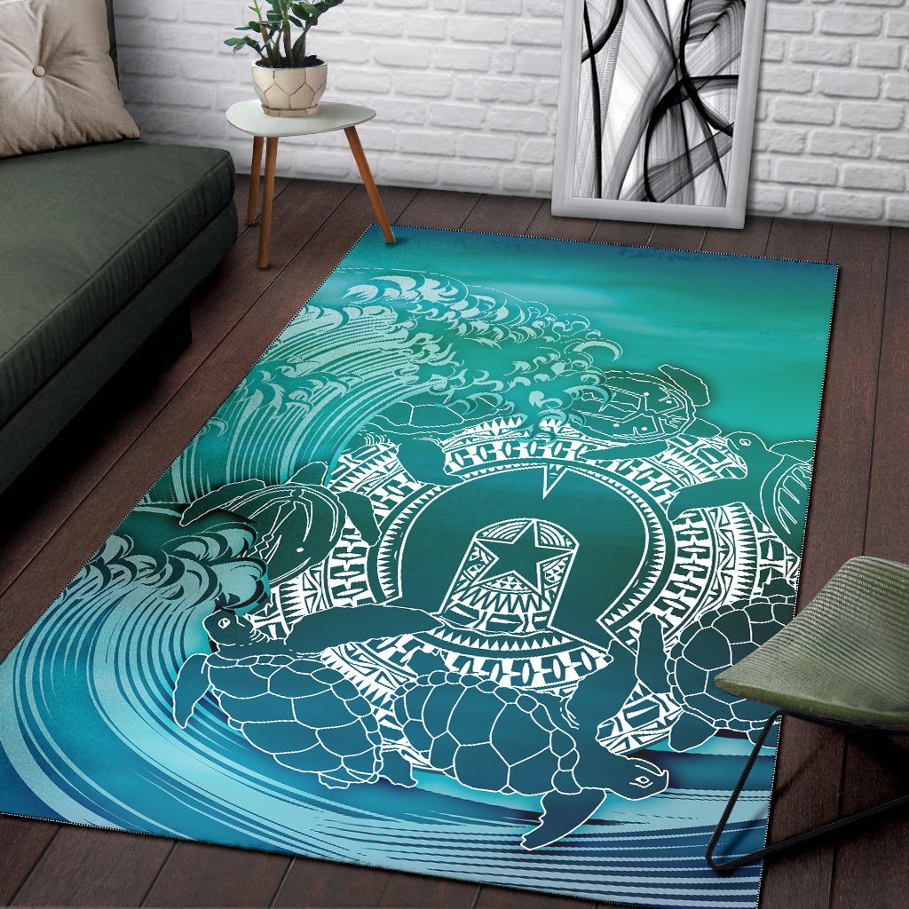 Aboriginal Area Rug, Torres Strait Islands in Wave - Vibe Hoodie Shop