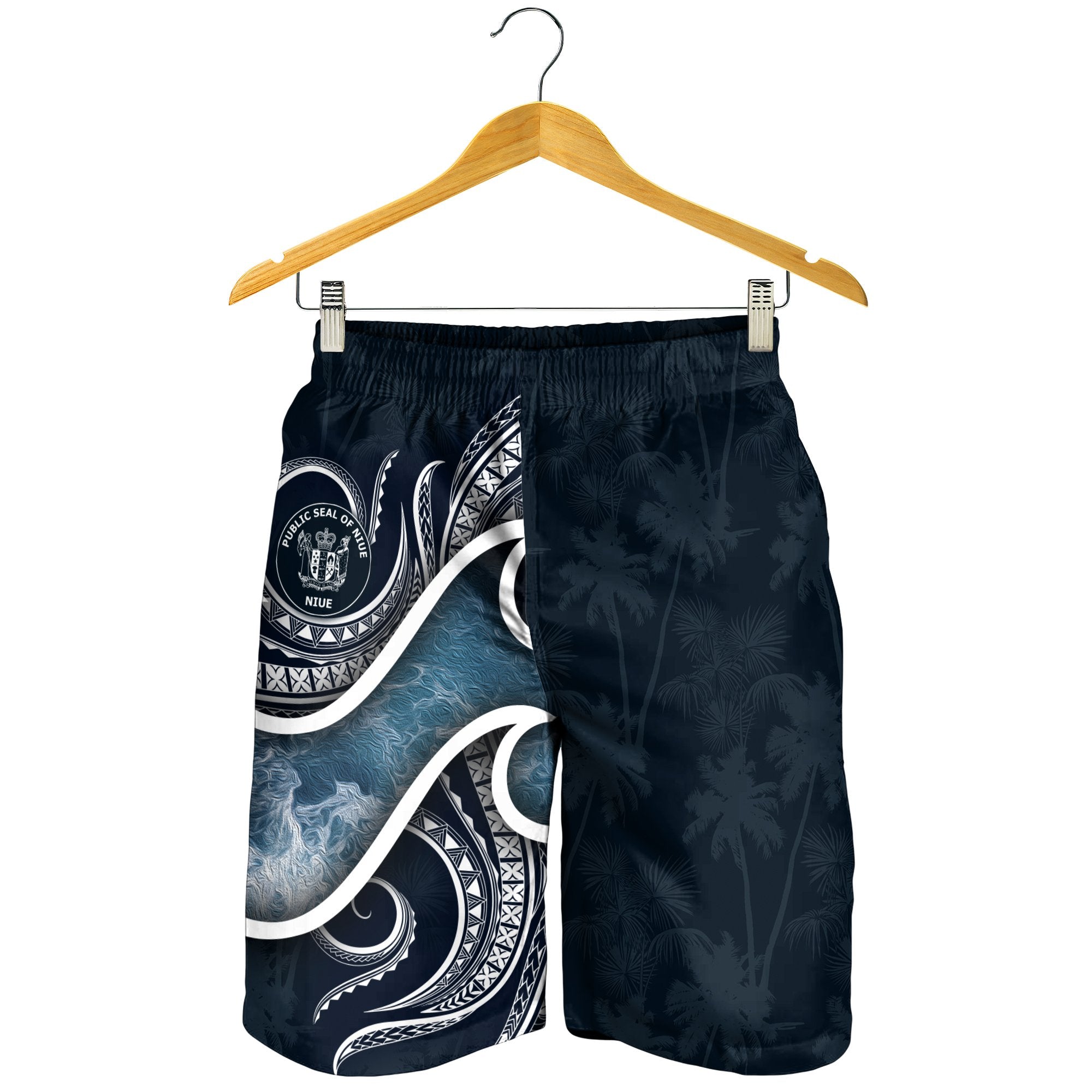 Niue Polynesian Men's Shorts - Ocean Style - Vibe Hoodie Shop