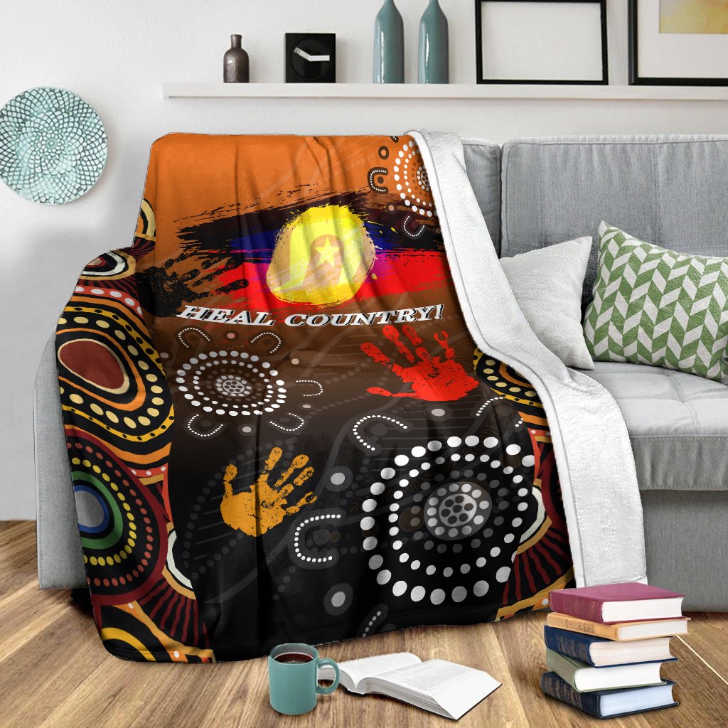 NAIDOC Premium Blanket - Heal Country 2021 - Vibe Hoodie Shop