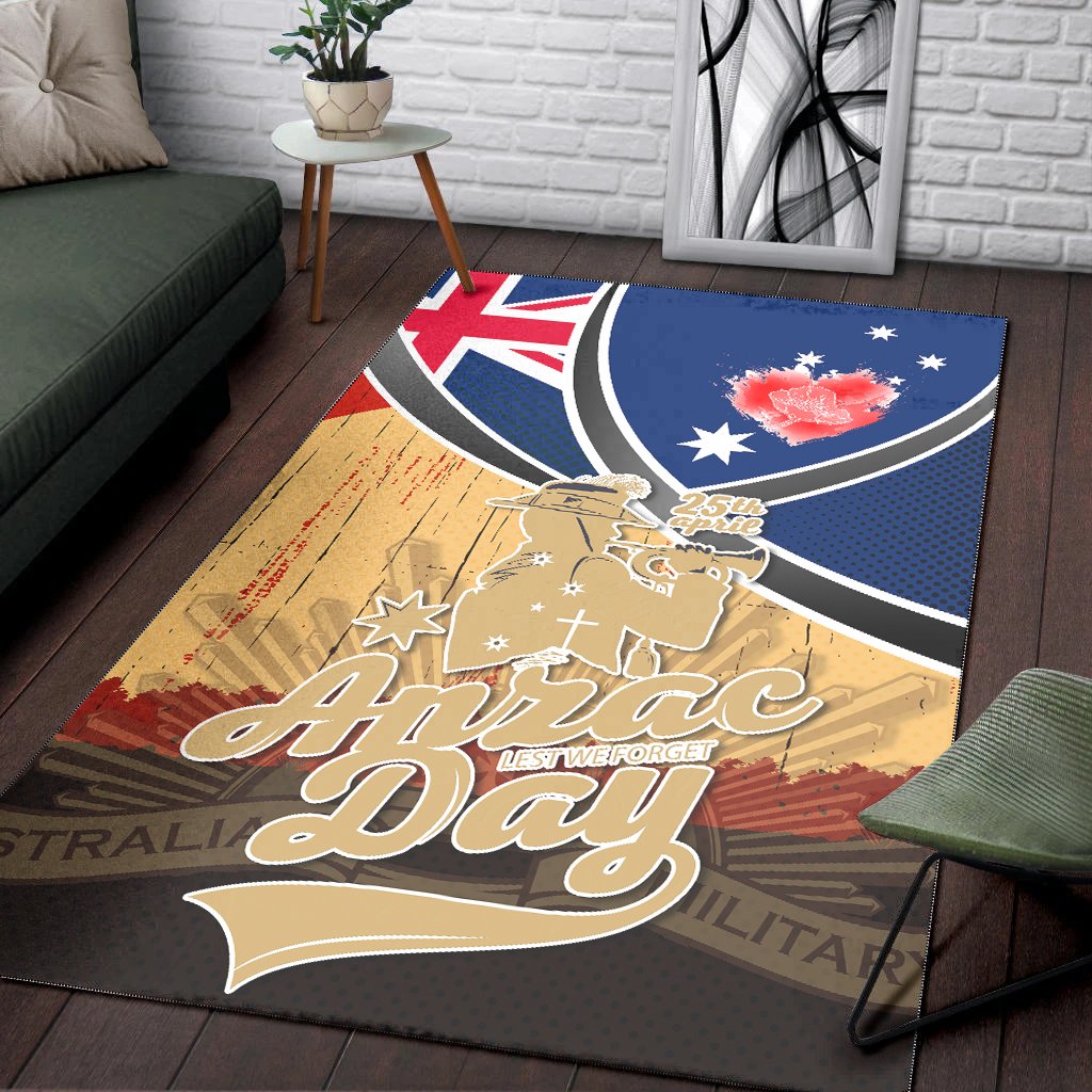 Area Rug - ANZAC Lest We Forget - Vibe Hoodie Shop