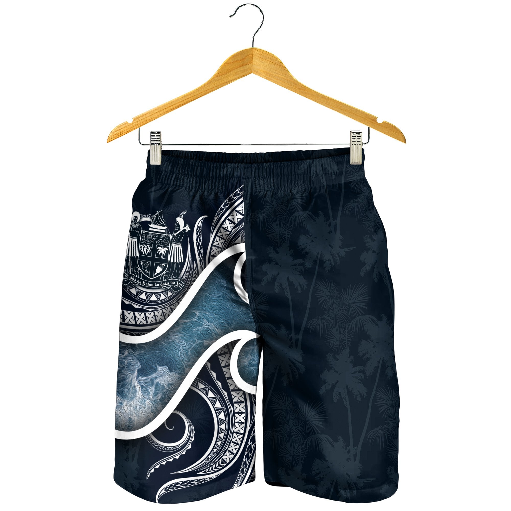 Fiji Polynesian Men's Shorts - Ocean Style - Vibe Hoodie Shop