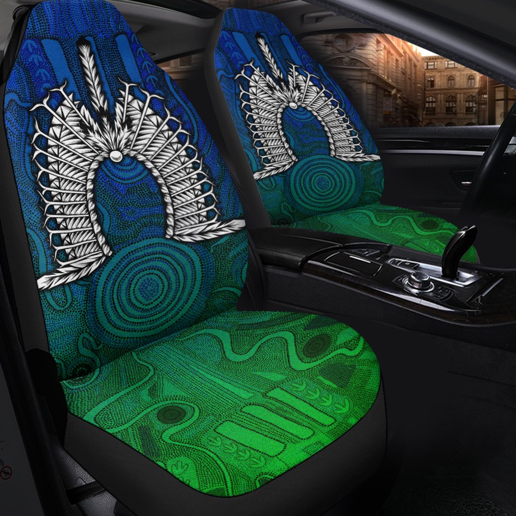 Torres Strait Islanders Car Seat Covers - Dhari Mask - Vibe Hoodie Shop