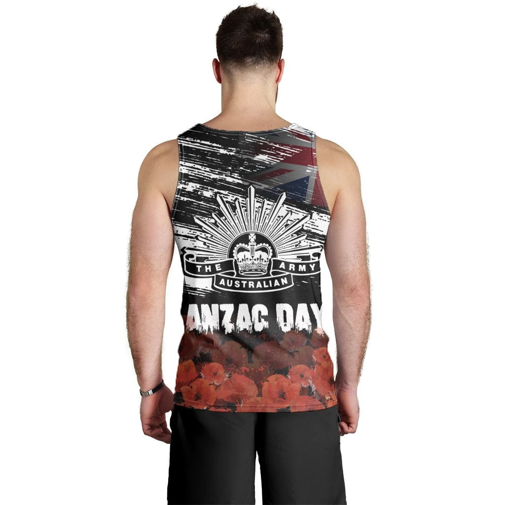 ANZAC Day Men's Tank Top - Remembrance ANZAC - Vibe Hoodie Shop