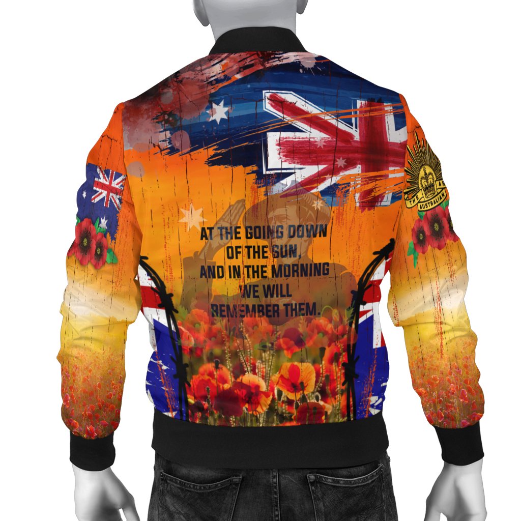 Australia ANZAC Day 2021 Bomber Jacket - ANZAC Day Commemoration 1939 - 1945 - Vibe Hoodie Shop