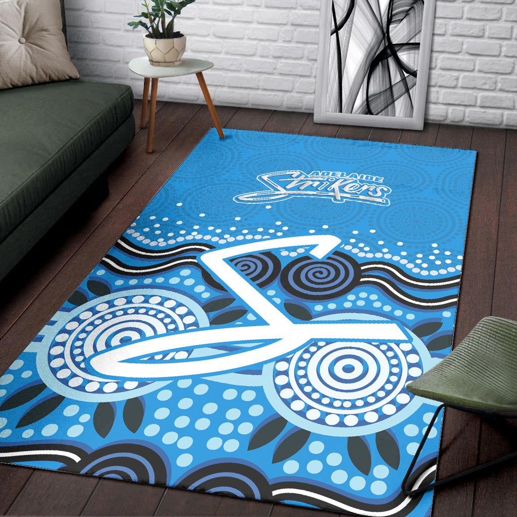 Adelaide Strikers Area Rug - Aboriginal Style Of Dot - - Vibe Hoodie Shop