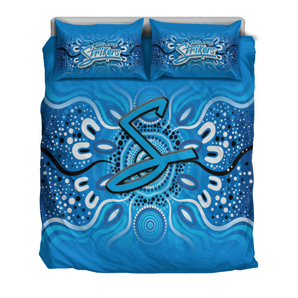 Adelaide Strikers Aboriginal Cricket 2022 Bedding Set - - Vibe Hoodie Shop