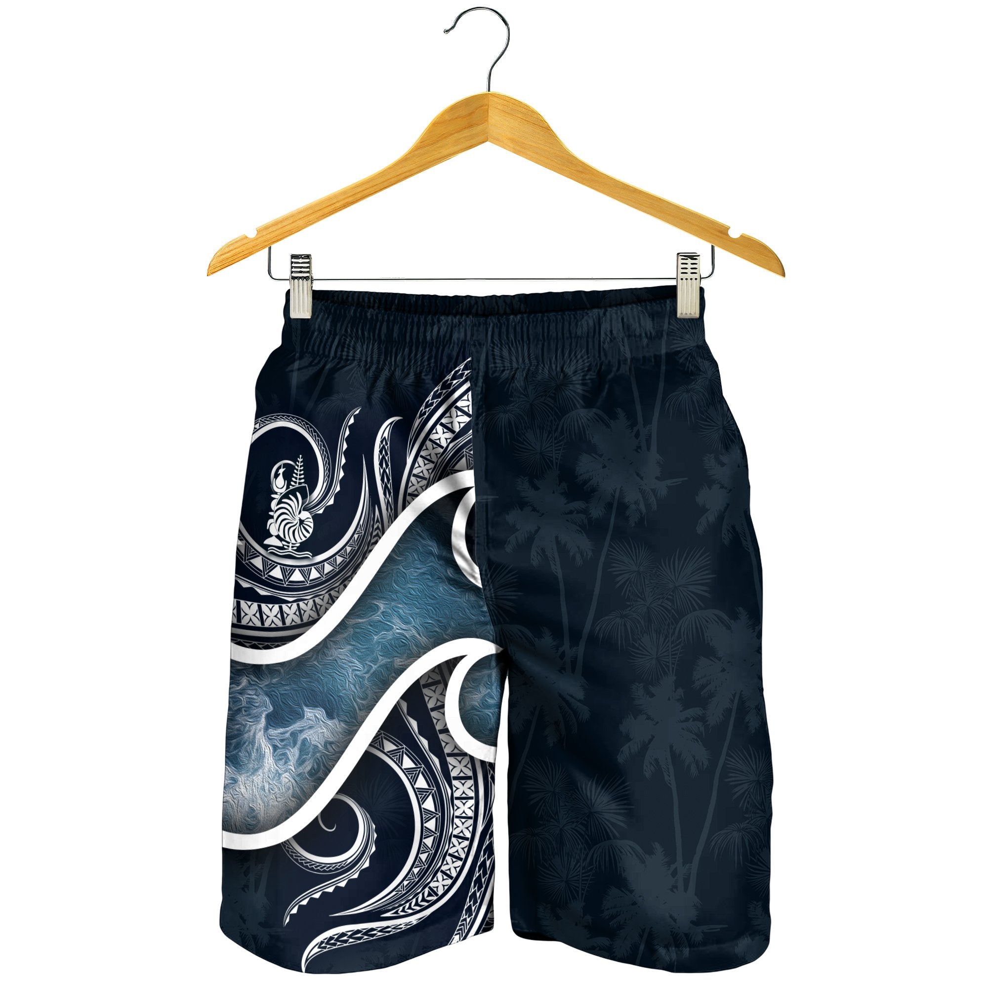 New Caledonia Polynesian Men's Shorts - Ocean Style - Vibe Hoodie Shop