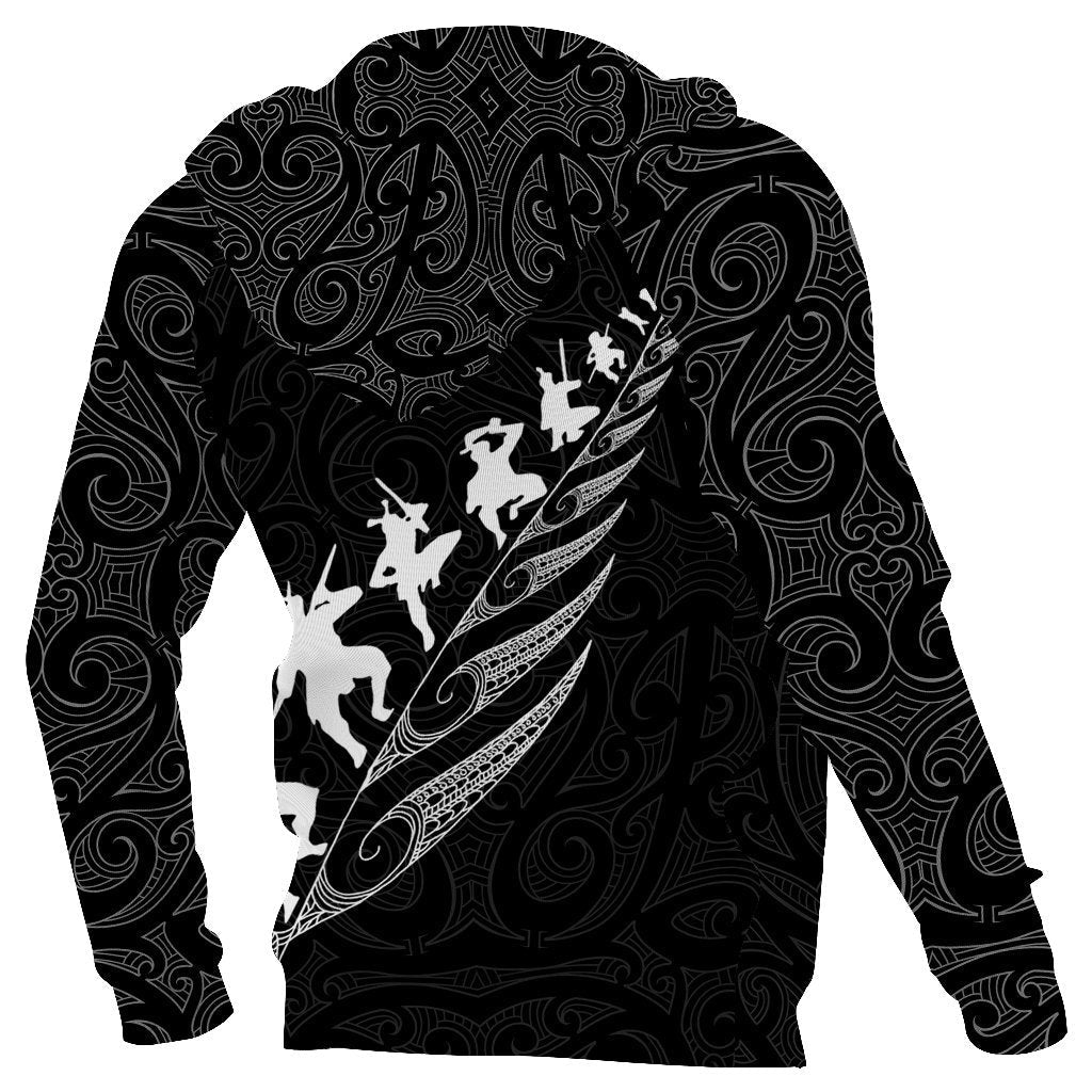 New Zealand Hoodie Kiwi Rugby Haka - Vibe Hoodie Shop