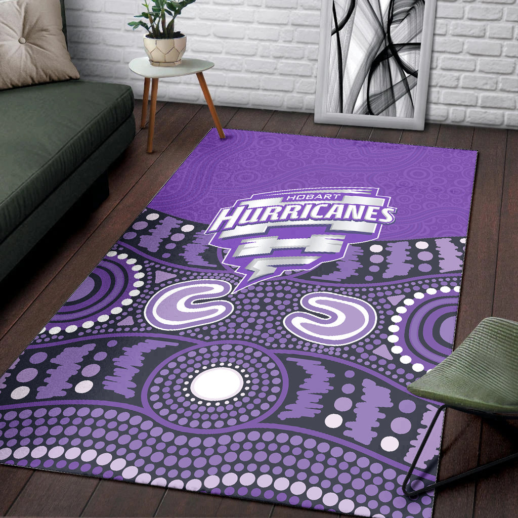 Hobart Hurricanes Area Rug - Aboriginal Style Of Dot - - Vibe Hoodie Shop