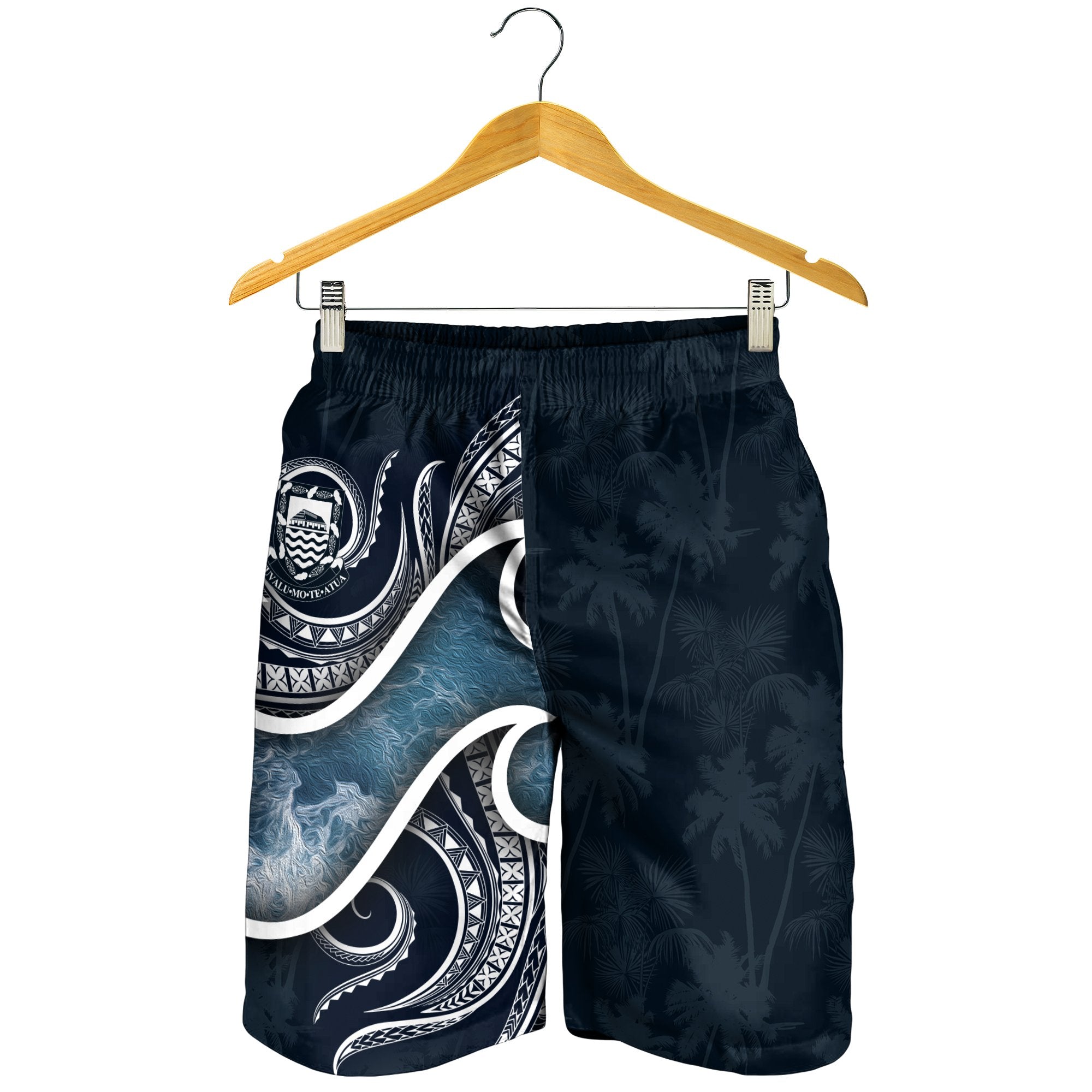 Tuvalu Polynesian Men's Shorts - Ocean Style - Vibe Hoodie Shop