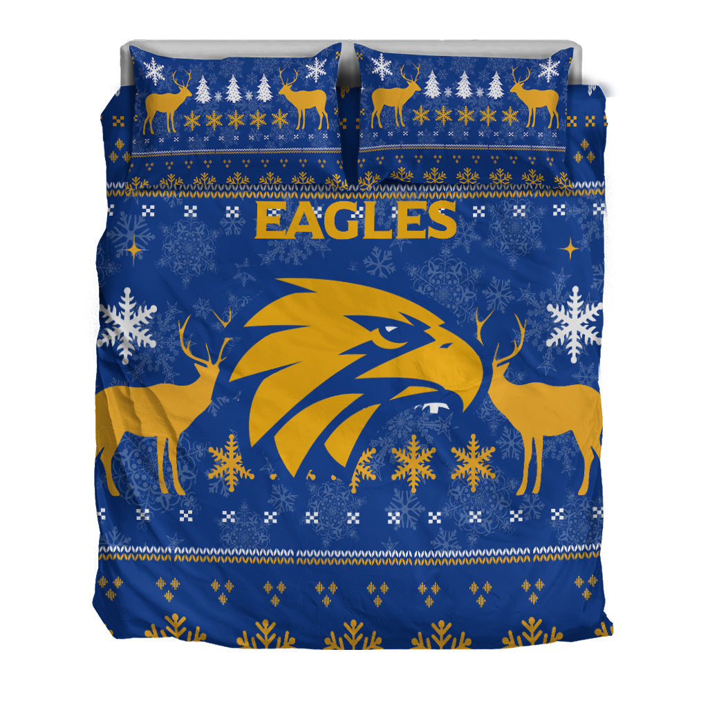 West Coast Eagles Club Bedding Set - Christmas Ugly Style - - Vibe Hoodie Shop