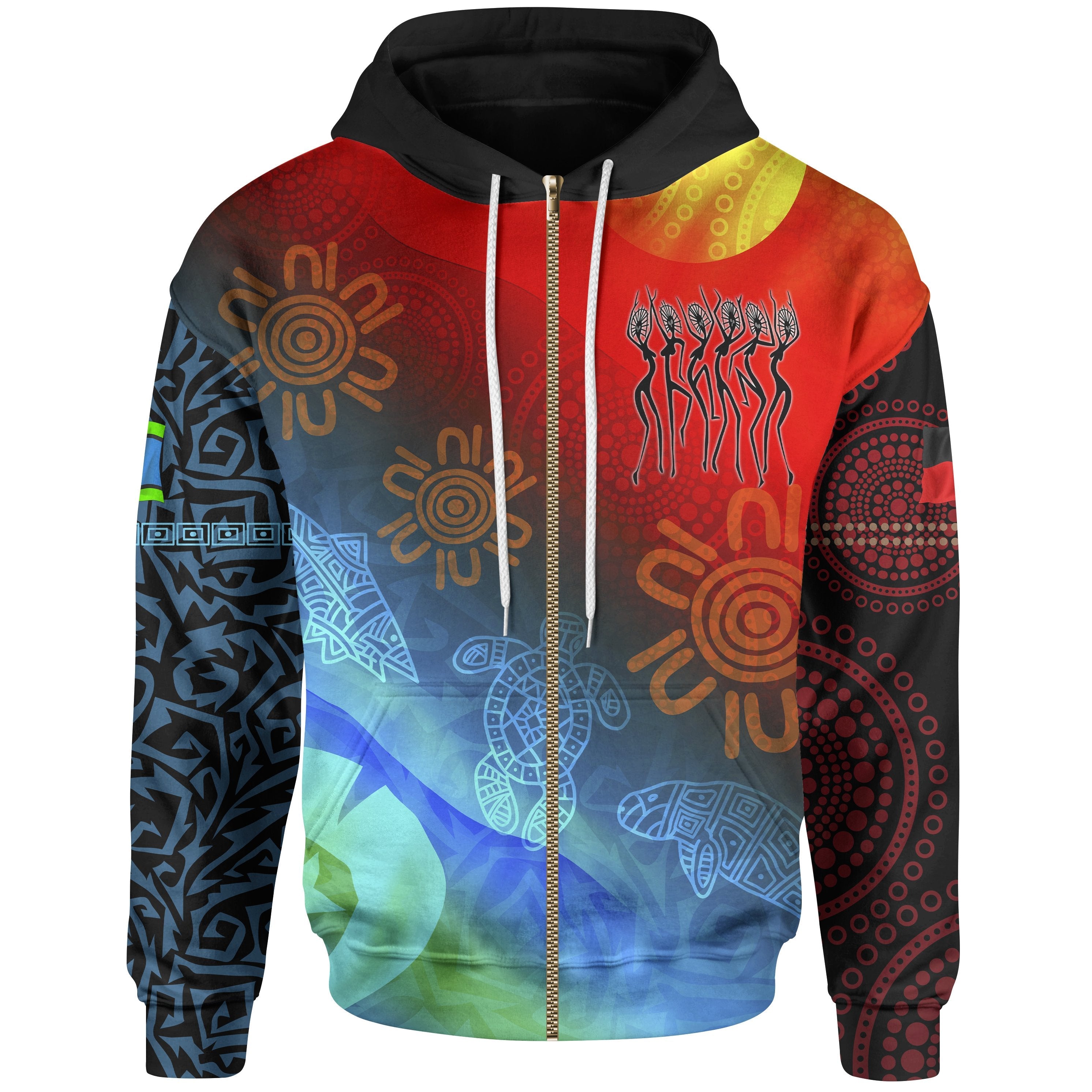 NAIDOC Zip - Up Hoodie - Proud To Be - Vibe Hoodie Shop