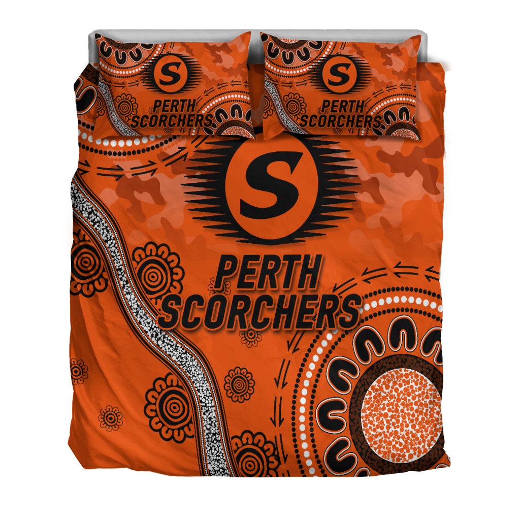 Perth Scorchers ANZAC Day Aboriginal Bedding Set - - Vibe Hoodie Shop