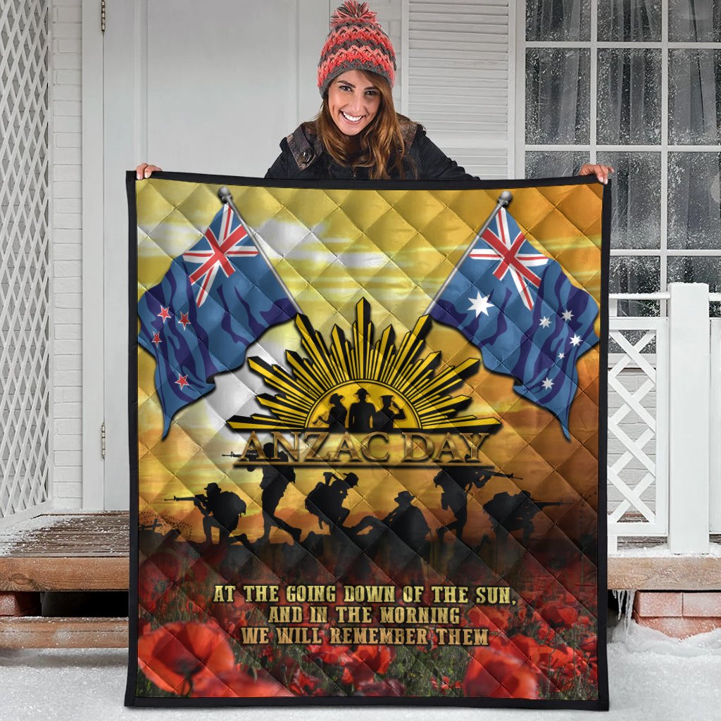 ANZAC Premium Quilt - Australian and New Zealand Army Corps - Vibe Hoodie Shop